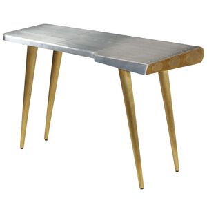 vidaXL kirjutuslaud, vanaaegne, lennukistiilis, 120 x 60 x 76 cm