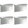 vidaXL &Uuml;kssarviku aed 4 tk 50 x 3,5 x 25 cm Tsingitud teras H&otilde;bedane