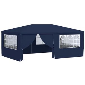 vidaXL professionaalne peotelk k&uuml;lgseintega, 4 x 6 m, sinine 90 g/m&sup2;