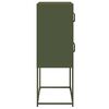 vidaXL Highboard Olive Green 68x39x107 cm Teras