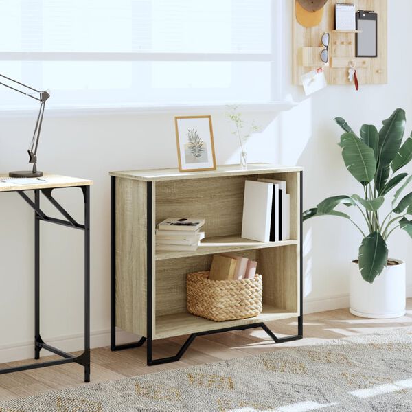 vidaXL raamaturiiul, Sonoma tamm, 80x31x74,5 cm, tehispuit