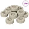 vidaXL Tooli jala p&otilde;randakaitsed 18000 pcs L&auml;bipaistev &Oslash; 15 x 16 mm