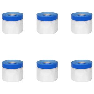 vidaXL Liimifilm koos kleeplindiga 6 pcs Selge ja sinine 30 x 2000 cm
