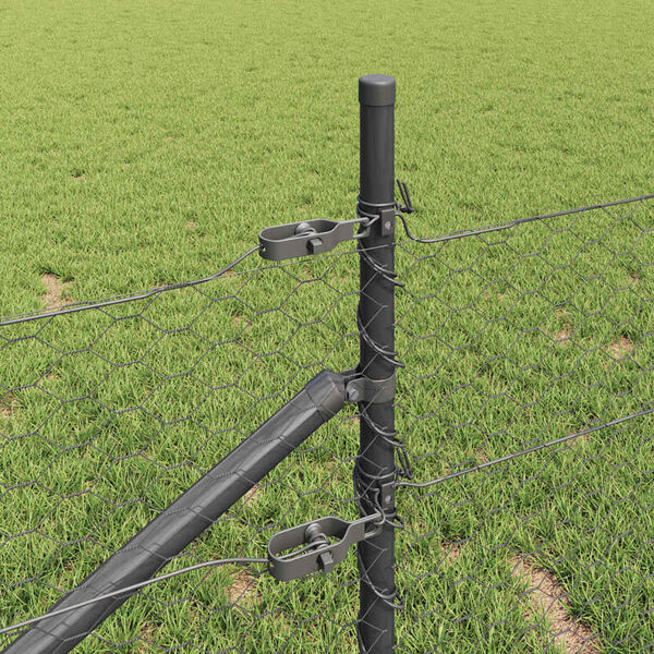 vidaXL Aiapost Hall 50 x 0,4 m (36 mm v&otilde;rgu) Terased ja PVC