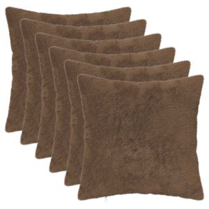 vidaXL Diivanipadi 6 tk HEERLEN Helepruun 30 x 30 cm Vale k&uuml;&uuml;liku