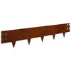 vidaXL Murupiire 10 tk 100 x 20 cm Teras Rooste