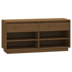 vidaXL jalatsipink, meepruun, 110x34x52 cm, m&auml;nnipuit