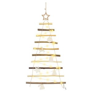 vidaXL J&otilde;ulupuu koos 30 LED-iga Neutraalne 90 cm t&auml;ispuit-saar