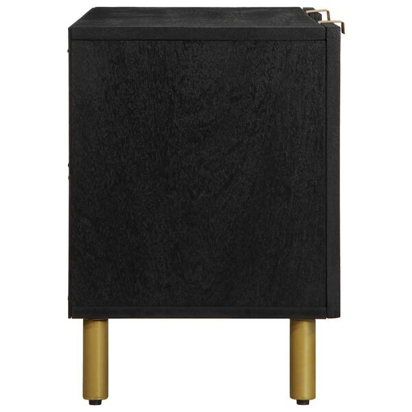 vidaXL telerialus, must, 105x33x46 cm, tehispuit