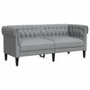 vidaXL Chesterfield-diivan Muu Helehall 182.5 x 74.5 x 74.5 cm kangas