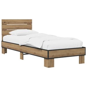 vidaXL Peatsiga voodiraam Artisan tamm 80 x 200 cm Tehispuit