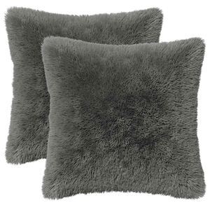 vidaXL Diivanipadi 2 pcs HEERLEN Helehall 30 x 30 cm PV Fliis