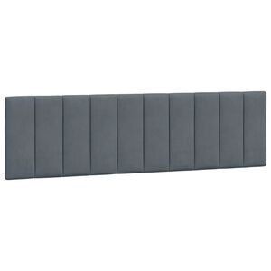 vidaXL voodipeatsi padi Hanko, tumehall, 183 cm, samet