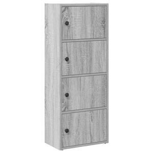 vidaXL raamatualus, hall Sonoma tamm, 40x24x102 cm, tehispuit