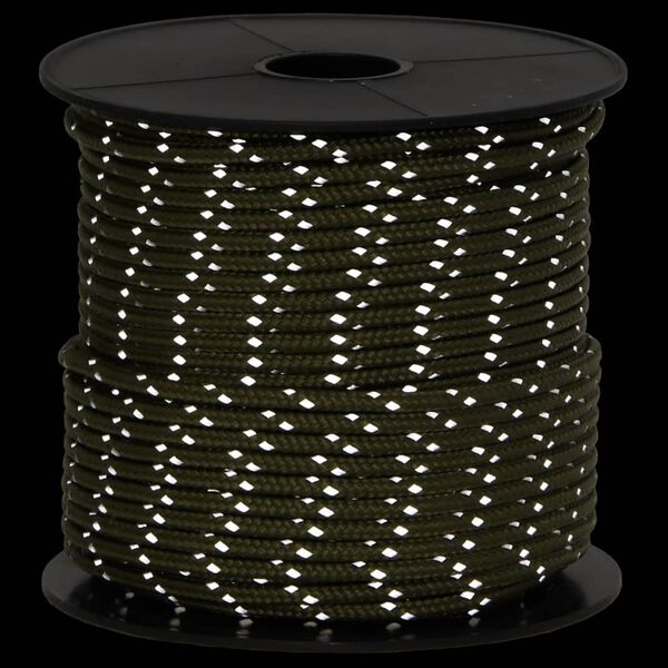 vidaXL telgi nöör helkuri ja kinnitusaasadega, 50 m 4 mm