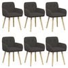 vidaXL S&ouml;&ouml;gitoa Toolid 6 pcs Boucl&eacute; Tumehall 59 x 57 x 85 cm