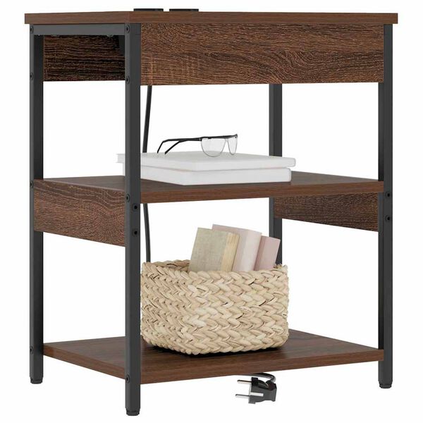 vidaXL &Ouml;&ouml;lambi kapp 2 pcs Pruun tamme 41 x 31 x 51 cm Tehispuit