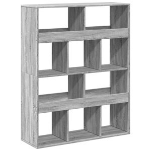 vidaXL raamatualus, hall Sonoma tamm, 100x33x125,5 cm, tehispuit