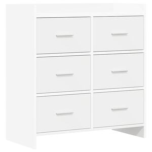 vidaXL K&otilde;ide Valge 75 x 33 x 80 cm Tehispuit