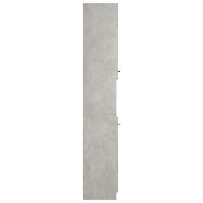 vidaXL vannitoakapp, betoonhall, 32 x 34 x 188,5 cm, tehispuit