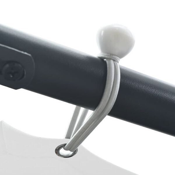 vidaXL varjualune 3 x 3 x 2,6 m valge 180 g/m²