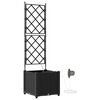 vidaXL Aia istutuspot Must 40 x 40 x 142 cm PP