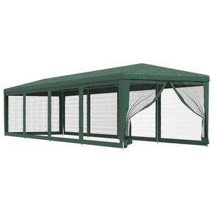 vidaXL peotelk 10 v&otilde;rgust k&uuml;lgseinaga, roheline, 3x12 m HDPE