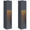 vidaXL P&auml;ikese Led Rada Valgus 2 tk Soe valge 18 x 18 x 80 cm