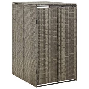 vidaXL &uuml;he pr&uuml;gikasti kuur, hall, 70 x 80 x 117 cm, pol&uuml;rotang