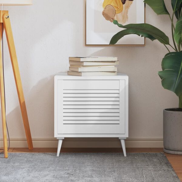 vidaXL kapiuksed, v&otilde;rega disain valge 39,5x49,4 cm m&auml;nnipuit