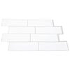vidaXL Dekoratiivsed kleebised 10 pcs Valge Hall 29,4 x 21,4 x 0,8 cm