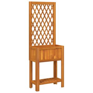 vidaXL taimekast v&otilde;re ja riiuliga, 55x29,5x152 cm, akaatsiapuit