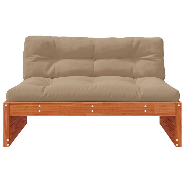 vidaXL Aia Keskmine Diivan Tahke m&auml;nd Vahapunane