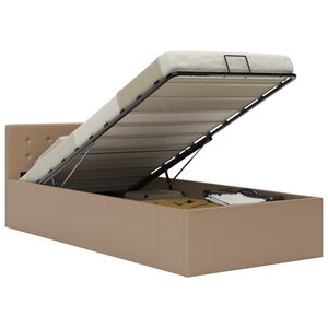 vidaXL h&uuml;drauliline hoiukastiga voodiraam kunstnahk 100 x 200 cm