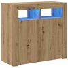 vidaXL puhvetkapp LED-tulega, k&auml;sit&ouml;&ouml;tamm, 80x35x75 cm, tehispuit