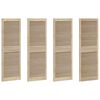 vidaXL Kappi Uks 4 pcs Neutraalne 49,5 x 2,1 x 140,5 cm Tahke m&auml;nd