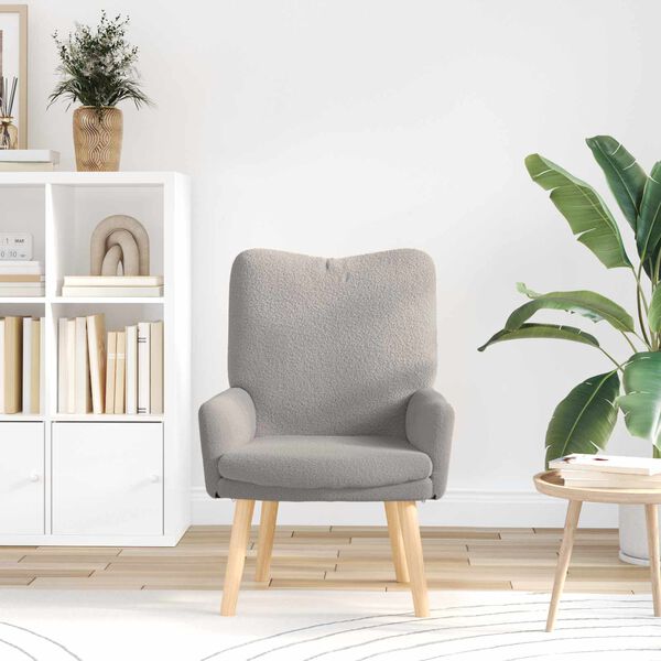 vidaXL Tugitool Helehall 63 x 67 x 94 cm Lamba Kangas ja Puit