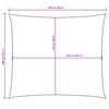 vidaXL oxford-kangast päikesepuri, ristkülik, 2 x 2,5 m, pruunikashall