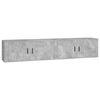 vidaXL seina telerikapid 2 tk, betoonhall, 100x34,5x40 cm