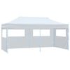 vidaXL kokkupandav pop-up peotelk k&uuml;lgseintega, 3 x 6 m, teras, valge