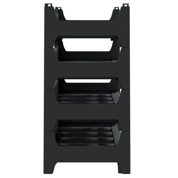 vidaXL veiniriiul 24 pudelile, PP, virnastatav