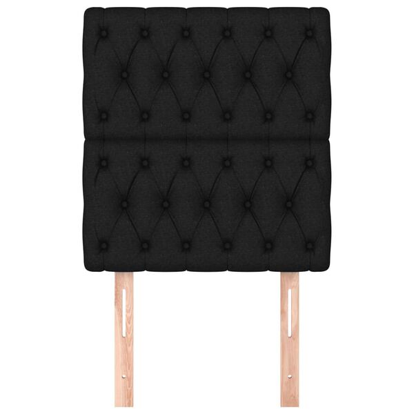 vidaXL voodipeatsid 2 tk, must, 80x7x78/88 cm, kangas