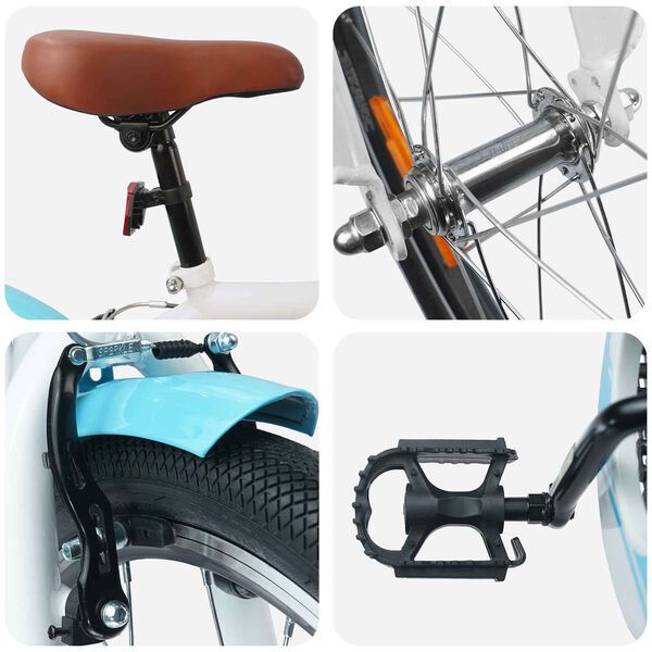 vidaXL Laste Bike 18 Tolli 5-7 aastastele Hele sinine