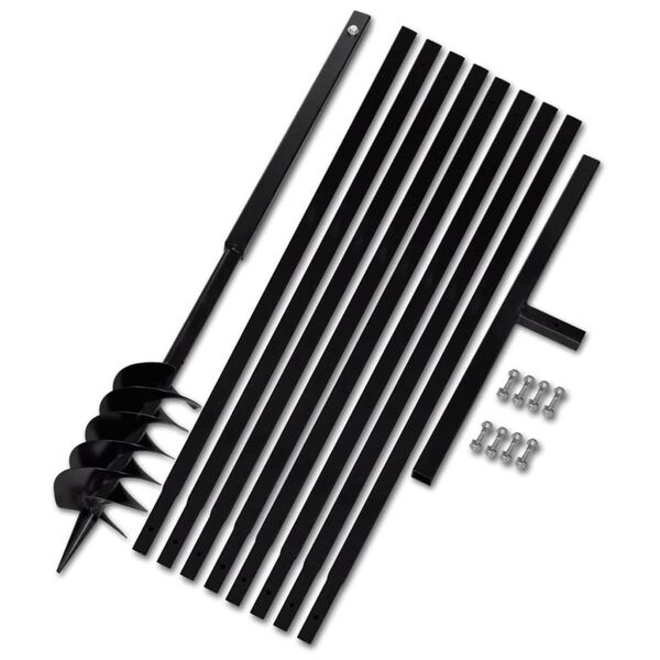 Terasest 120 mm maapuur k&auml;epidemega koos 9 m pikendustoruga