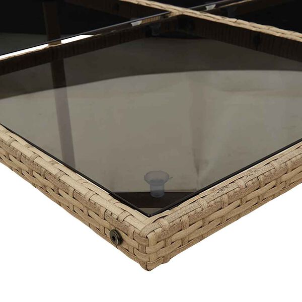 vidaXL 13-osaline aia s&ouml;&ouml;gim&ouml;&ouml;bli komplekt patjadega, beežid toonid