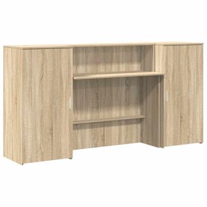 vidaXL vastuv&otilde;tulaud, sonoma tamm, 200x50x103,5 cm, tehispuit