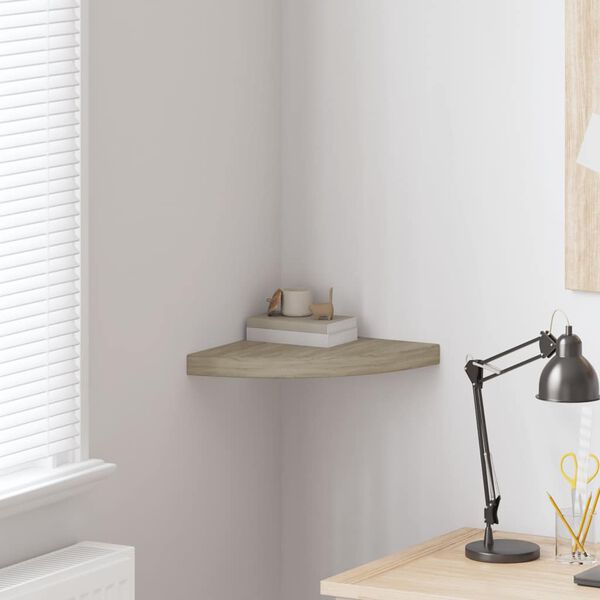 vidaXL nurgariiul, tammev&auml;rvi, 35 x 35 x 3,8 cm MDF