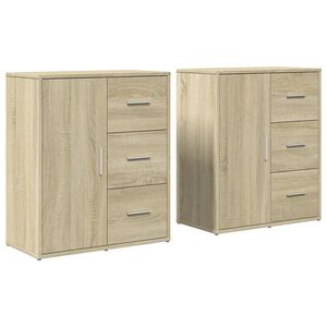 vidaXL puhvetkapid 2 tk, Sonoma tamm, 60 x 31 x 70 cm, tehispuit