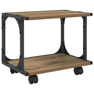 vidaXL Printeri alus Artisan tamm 41 x 28 x 33,5 cm Tehispuit