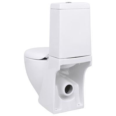 vidaXL keraamiline WC pott tagumise veevooluga, valge